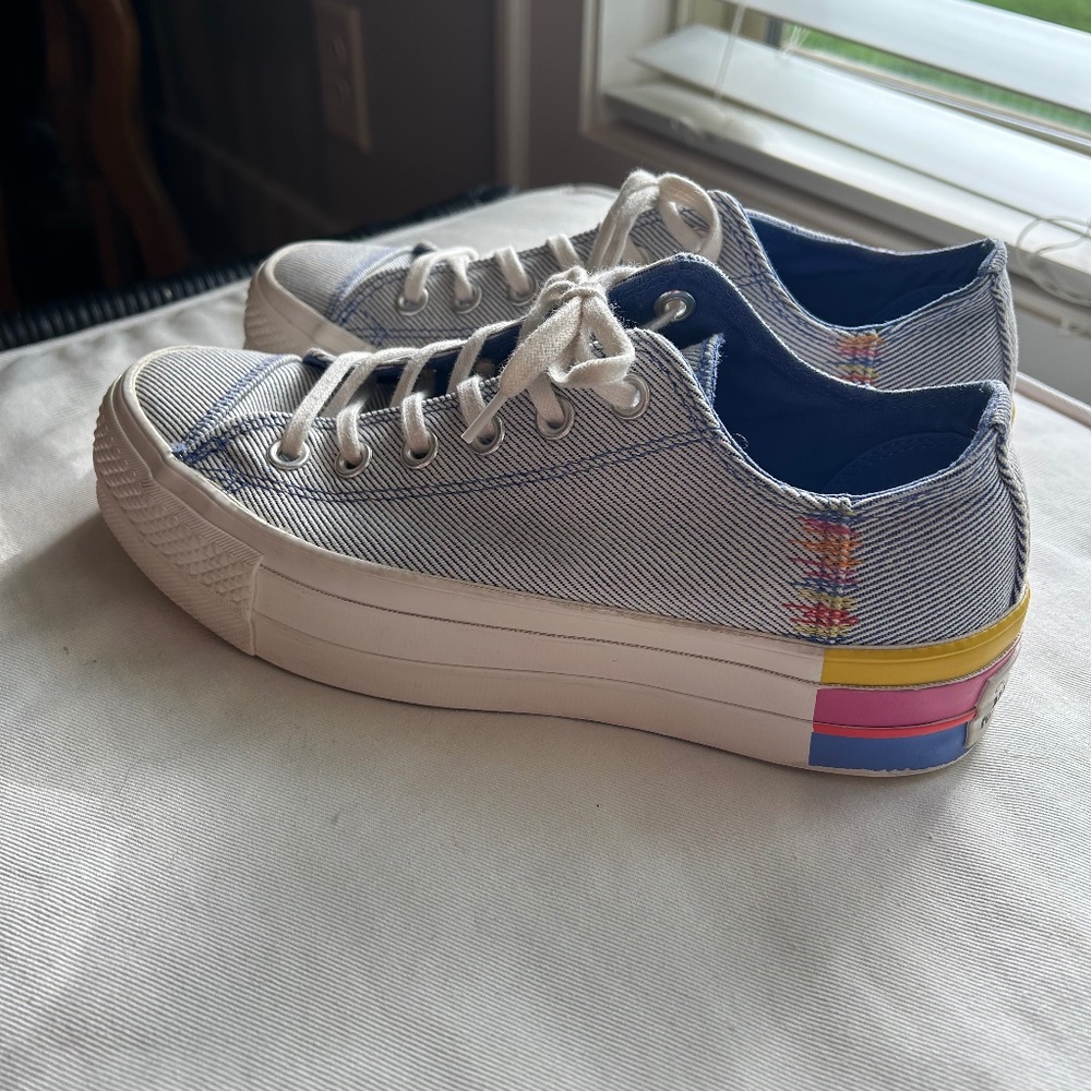 Denim Converse size 7.5